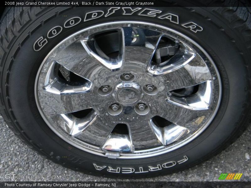 Black / Dark Slate Gray/Light Graystone 2008 Jeep Grand Cherokee Limited 4x4