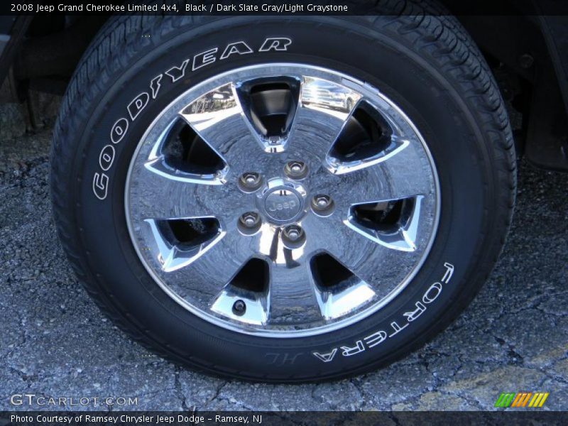 Black / Dark Slate Gray/Light Graystone 2008 Jeep Grand Cherokee Limited 4x4