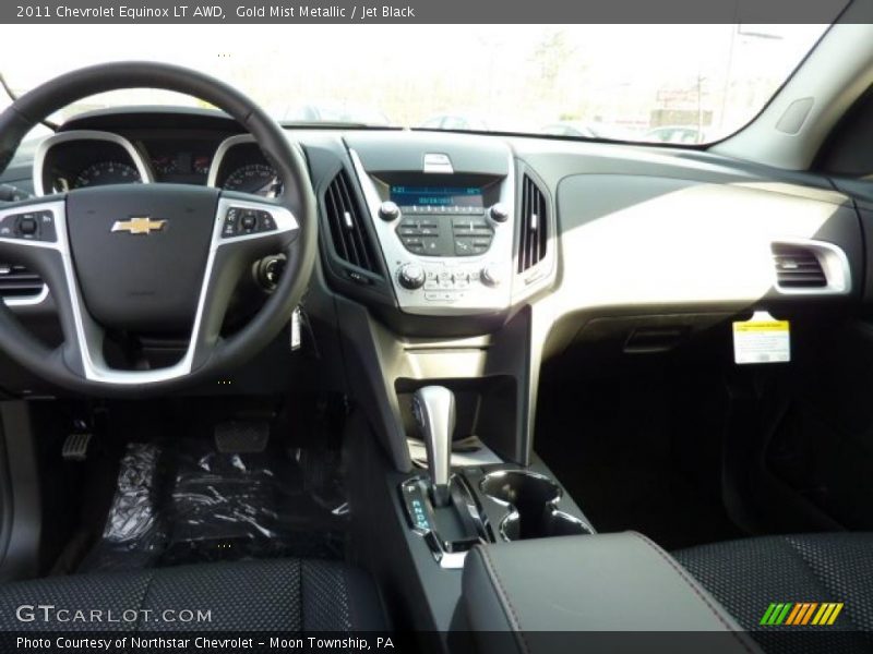 Gold Mist Metallic / Jet Black 2011 Chevrolet Equinox LT AWD