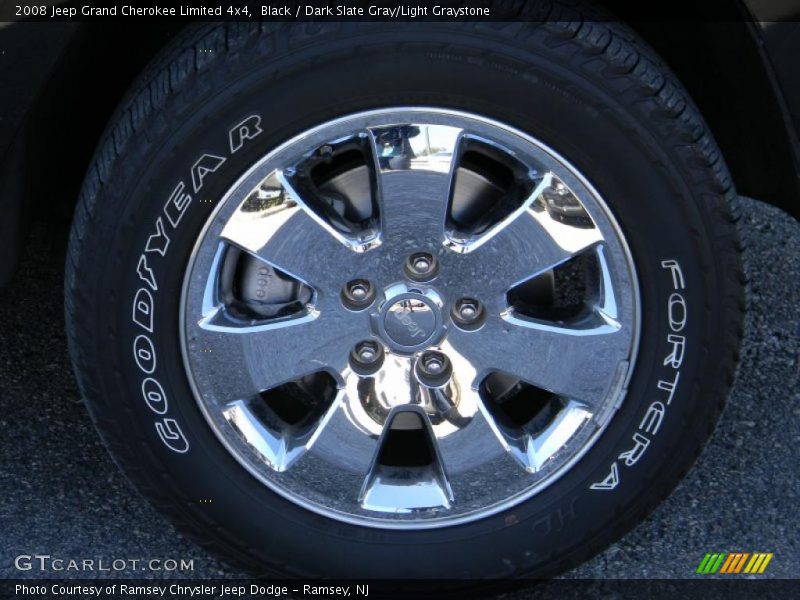Black / Dark Slate Gray/Light Graystone 2008 Jeep Grand Cherokee Limited 4x4