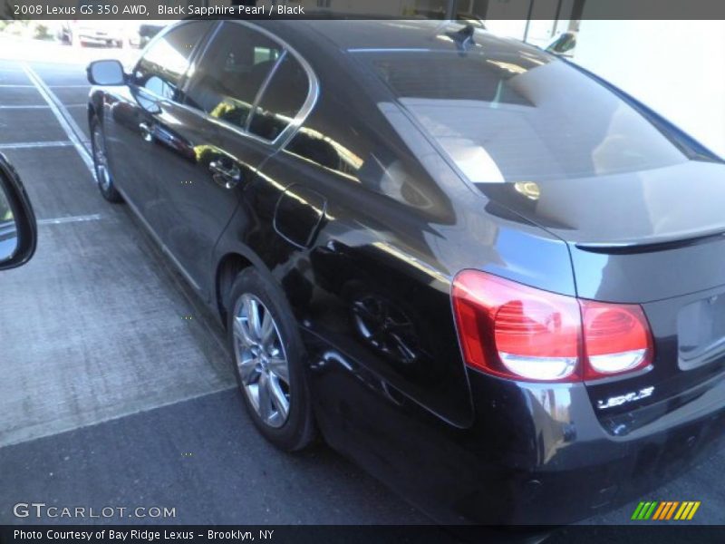 Black Sapphire Pearl / Black 2008 Lexus GS 350 AWD