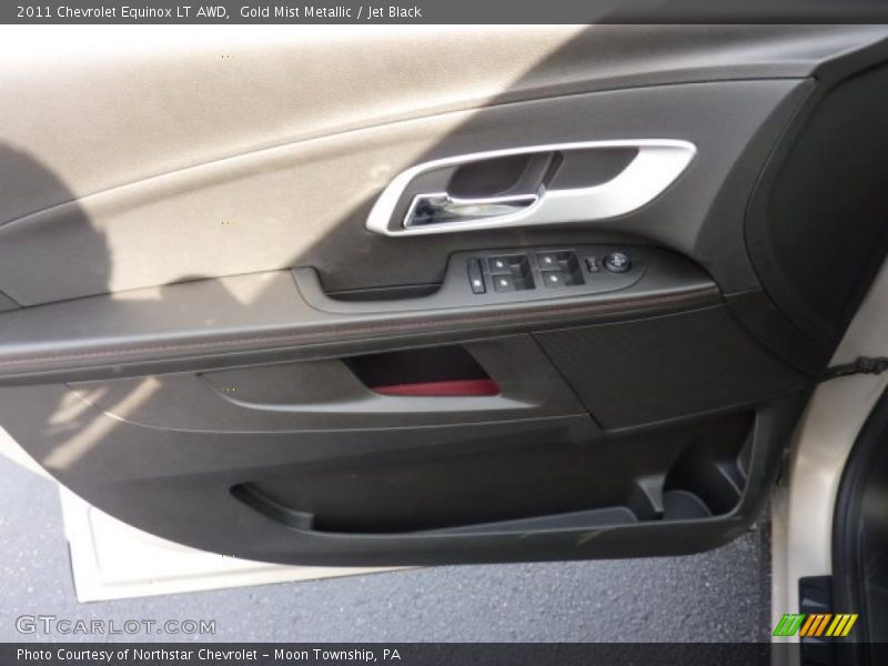 Gold Mist Metallic / Jet Black 2011 Chevrolet Equinox LT AWD