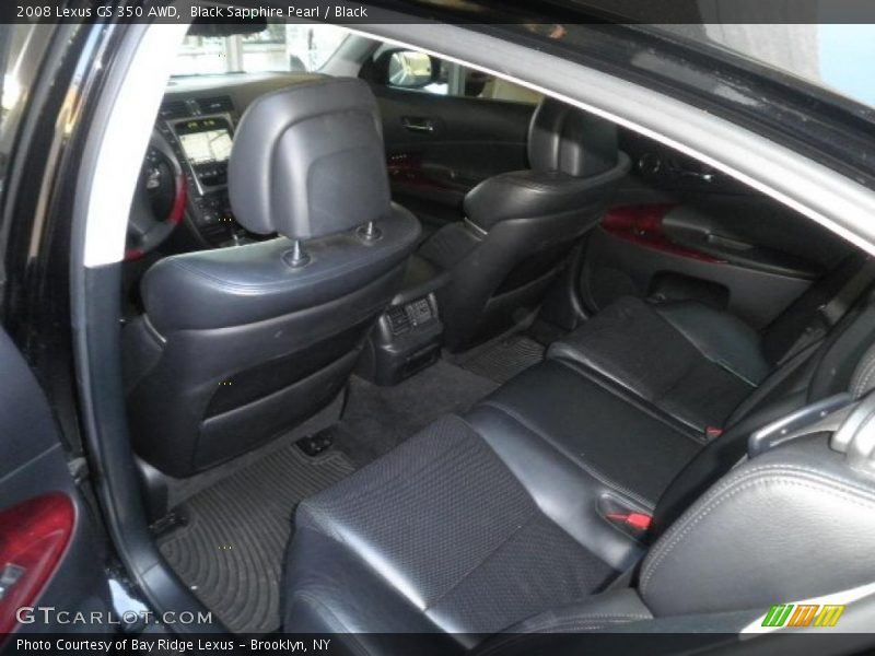 Black Sapphire Pearl / Black 2008 Lexus GS 350 AWD