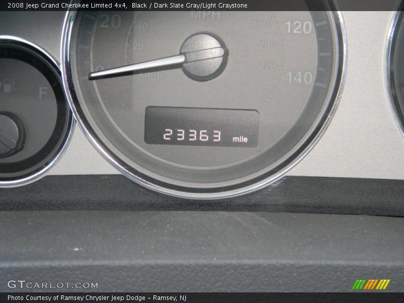 Black / Dark Slate Gray/Light Graystone 2008 Jeep Grand Cherokee Limited 4x4