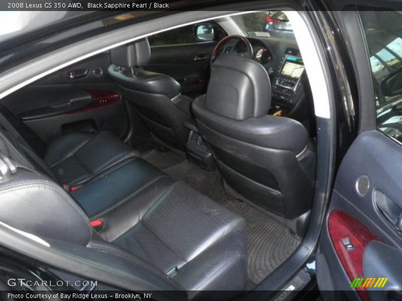 Black Sapphire Pearl / Black 2008 Lexus GS 350 AWD