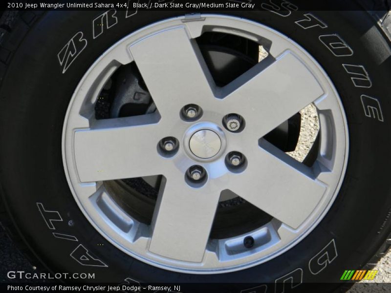 Black / Dark Slate Gray/Medium Slate Gray 2010 Jeep Wrangler Unlimited Sahara 4x4