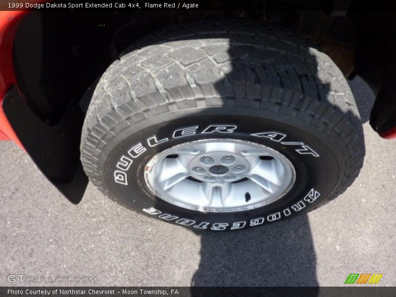 Flame Red / Agate 1999 Dodge Dakota Sport Extended Cab 4x4