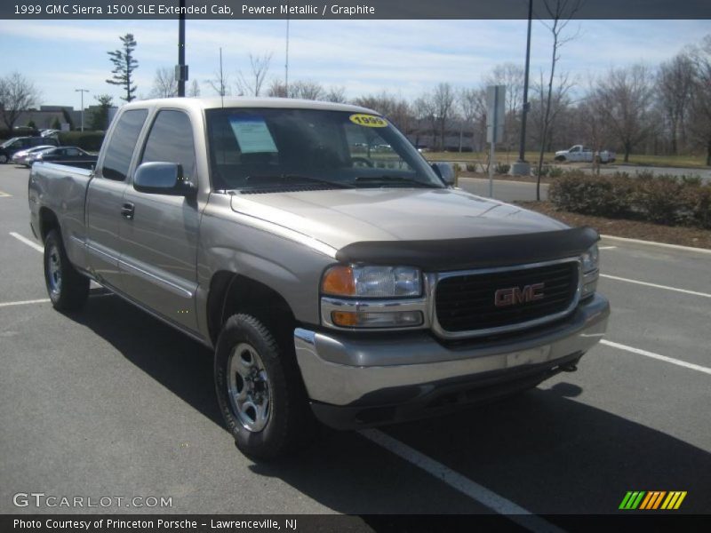 Pewter Metallic / Graphite 1999 GMC Sierra 1500 SLE Extended Cab
