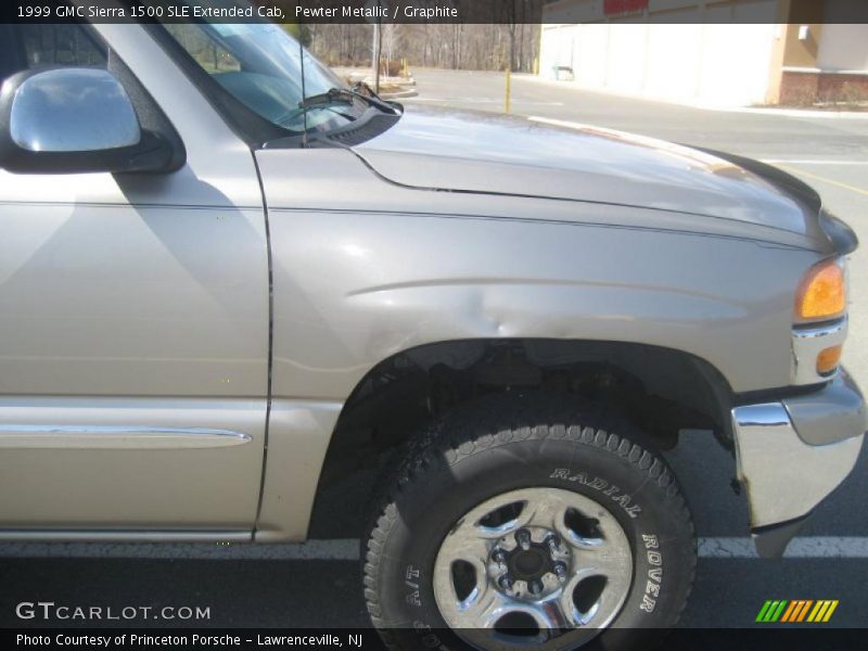 Pewter Metallic / Graphite 1999 GMC Sierra 1500 SLE Extended Cab