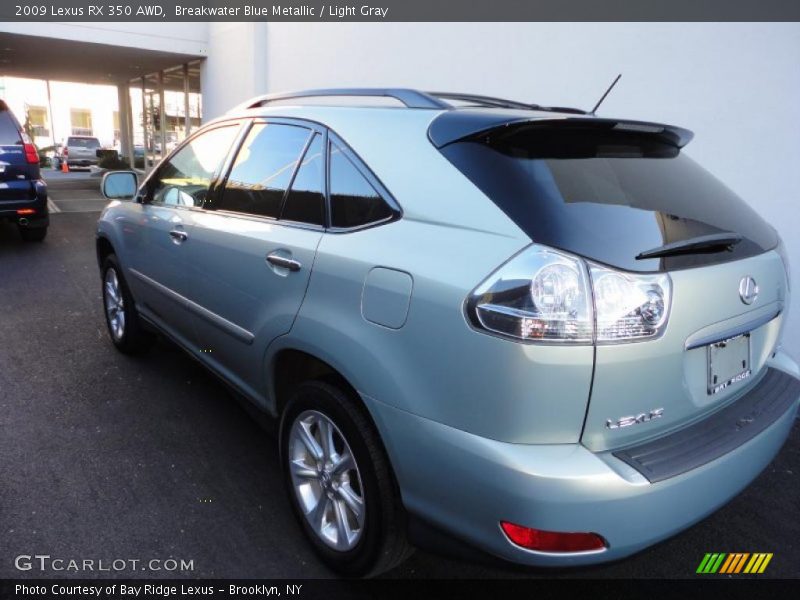 Breakwater Blue Metallic / Light Gray 2009 Lexus RX 350 AWD