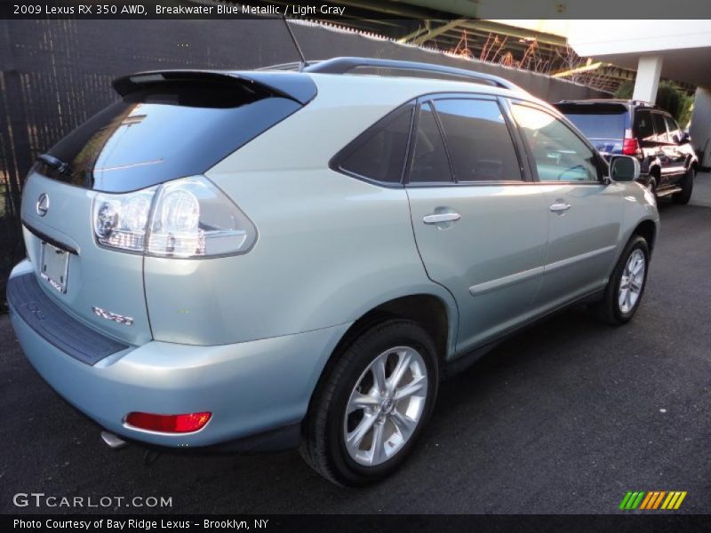 Breakwater Blue Metallic / Light Gray 2009 Lexus RX 350 AWD