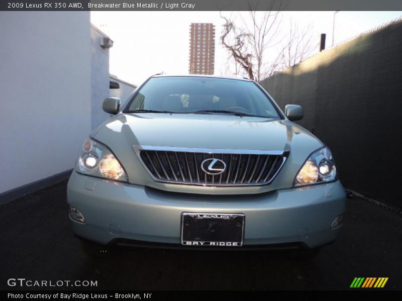 Breakwater Blue Metallic / Light Gray 2009 Lexus RX 350 AWD