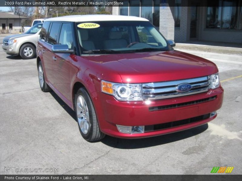 Redfire Metallic / Medium Light Stone 2009 Ford Flex Limited AWD
