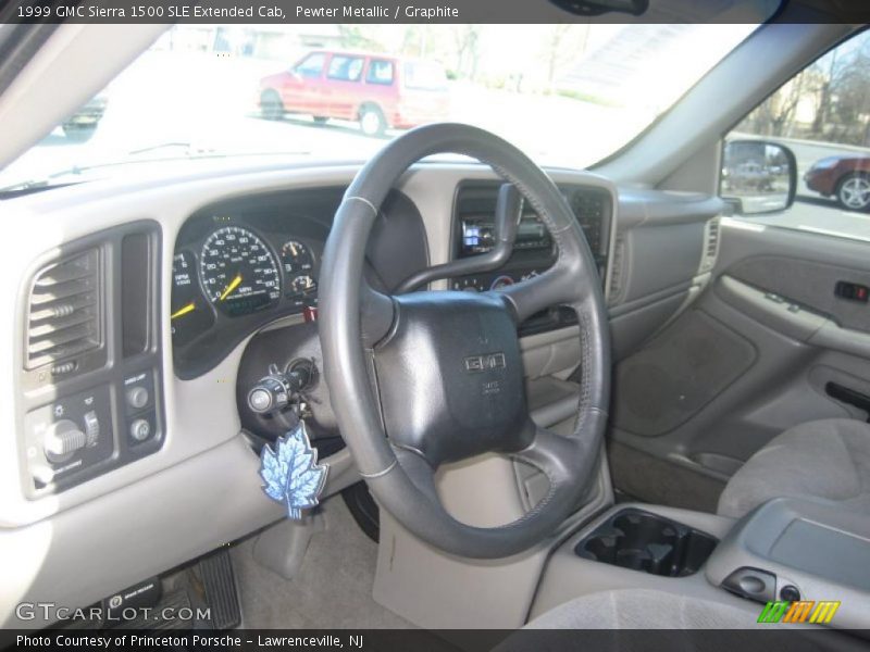 Pewter Metallic / Graphite 1999 GMC Sierra 1500 SLE Extended Cab