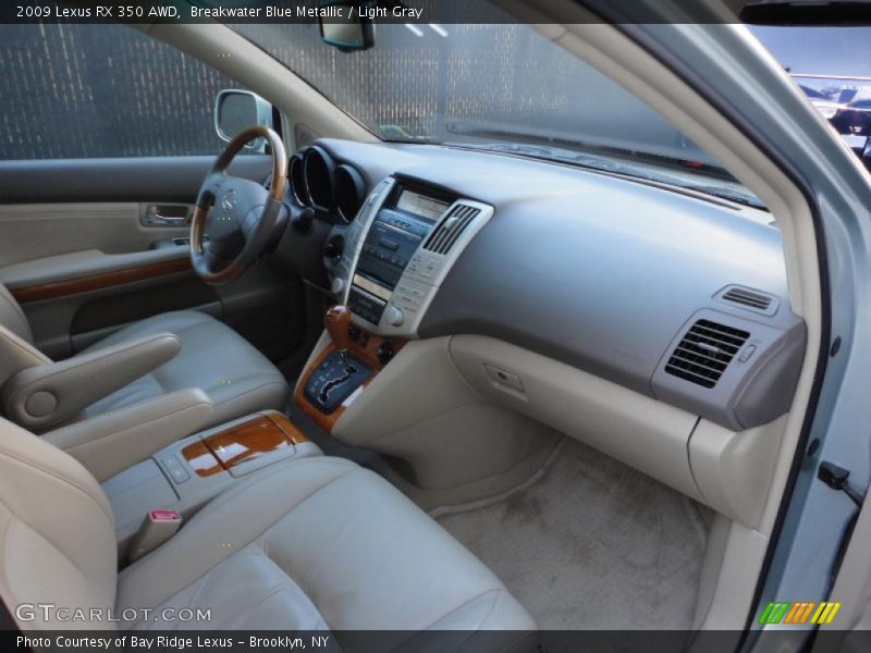 Breakwater Blue Metallic / Light Gray 2009 Lexus RX 350 AWD
