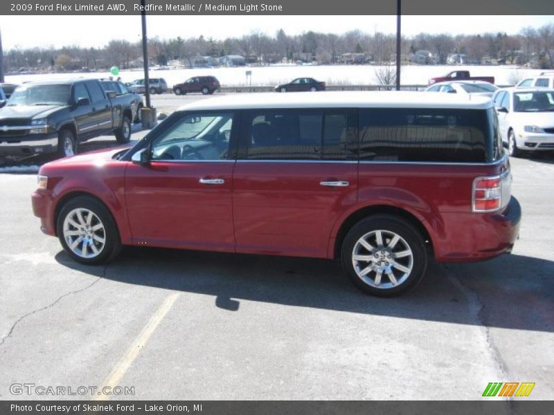 Redfire Metallic / Medium Light Stone 2009 Ford Flex Limited AWD