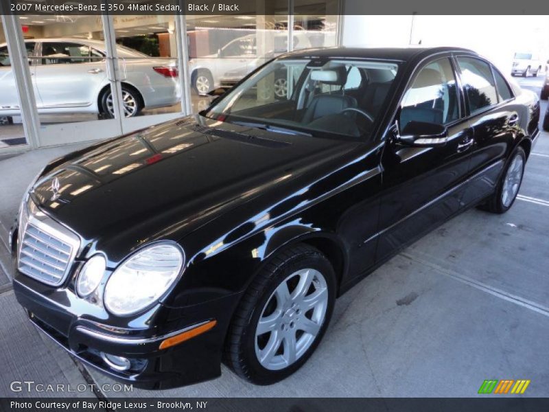 Black / Black 2007 Mercedes-Benz E 350 4Matic Sedan