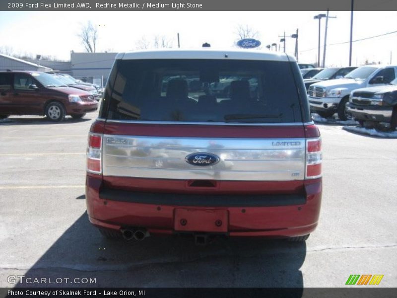 Redfire Metallic / Medium Light Stone 2009 Ford Flex Limited AWD