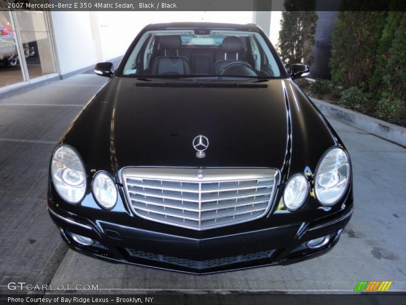 Black / Black 2007 Mercedes-Benz E 350 4Matic Sedan