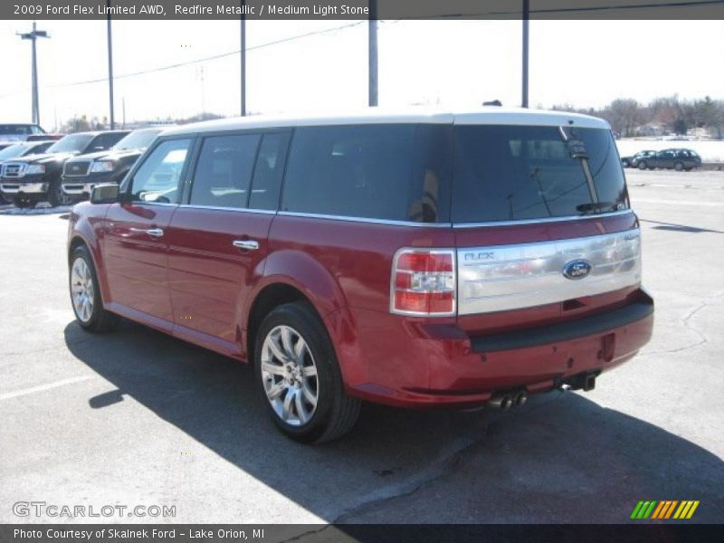 Redfire Metallic / Medium Light Stone 2009 Ford Flex Limited AWD