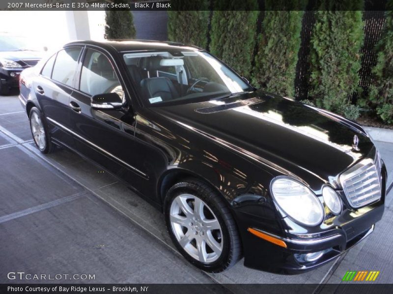 Black / Black 2007 Mercedes-Benz E 350 4Matic Sedan