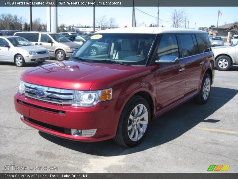 Redfire Metallic / Medium Light Stone 2009 Ford Flex Limited AWD
