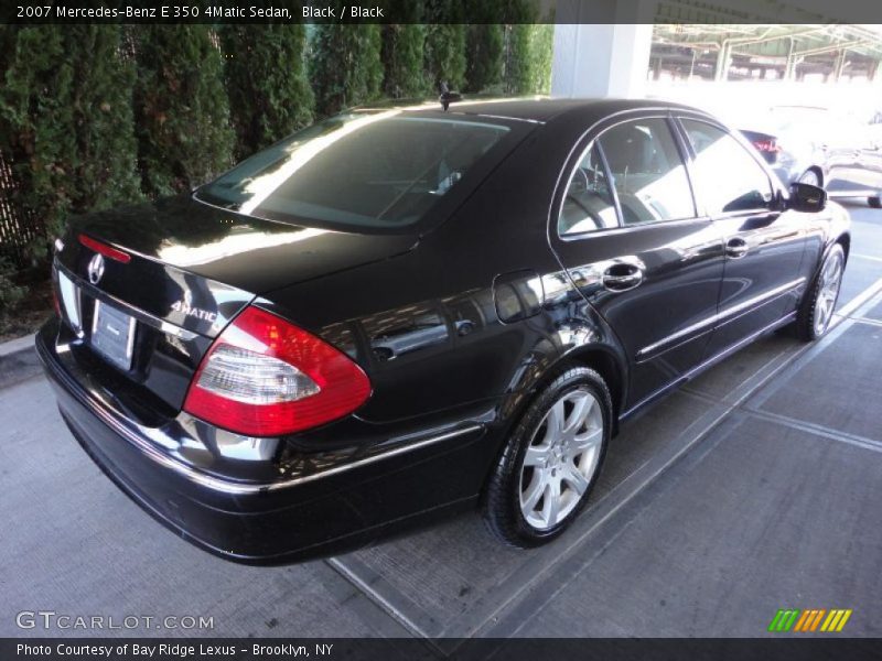 Black / Black 2007 Mercedes-Benz E 350 4Matic Sedan