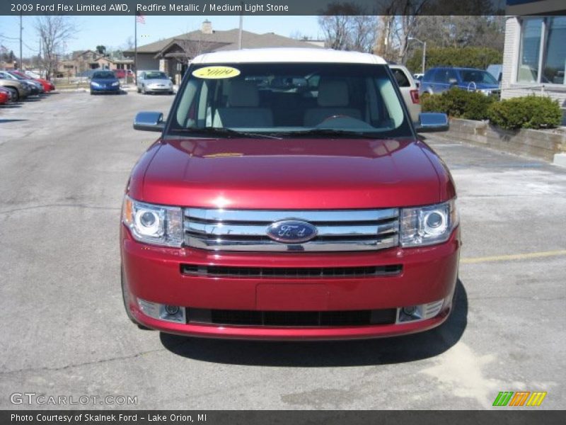 Redfire Metallic / Medium Light Stone 2009 Ford Flex Limited AWD