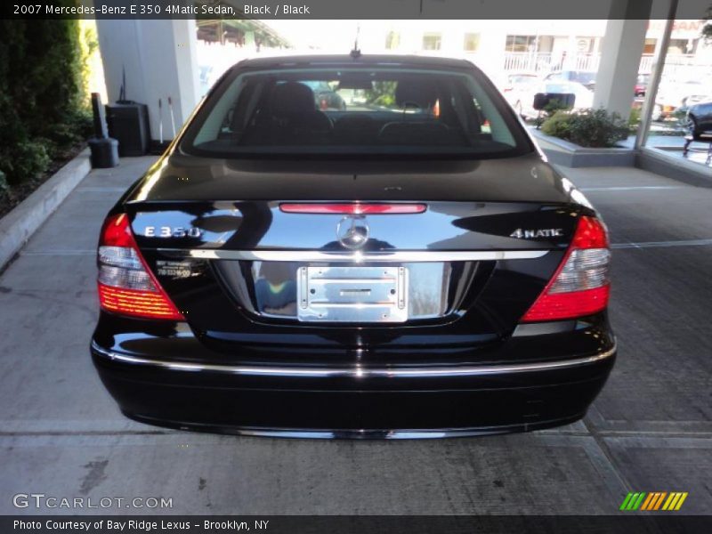 Black / Black 2007 Mercedes-Benz E 350 4Matic Sedan