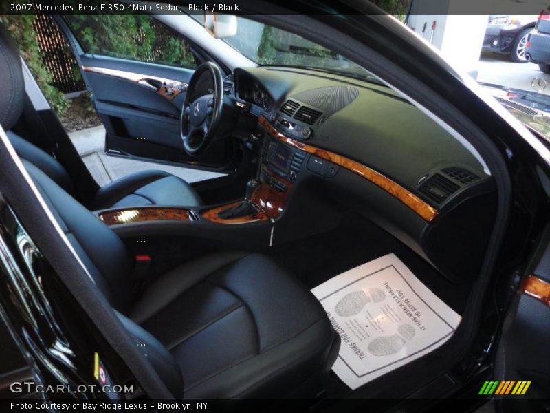 Black / Black 2007 Mercedes-Benz E 350 4Matic Sedan