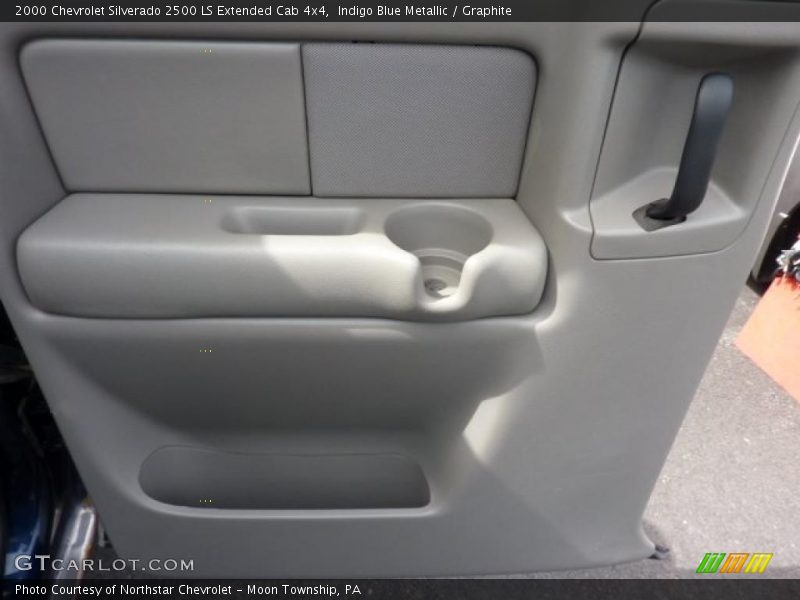 Indigo Blue Metallic / Graphite 2000 Chevrolet Silverado 2500 LS Extended Cab 4x4