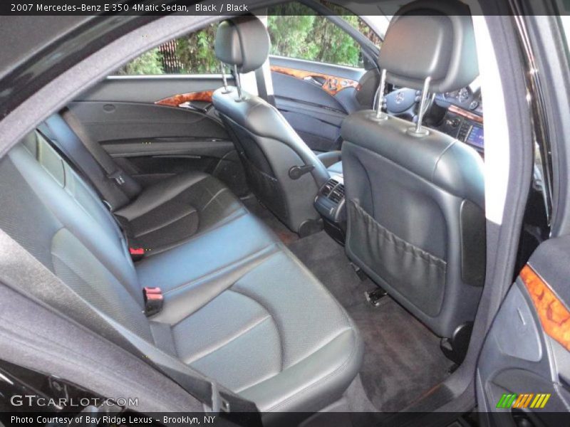 Black / Black 2007 Mercedes-Benz E 350 4Matic Sedan