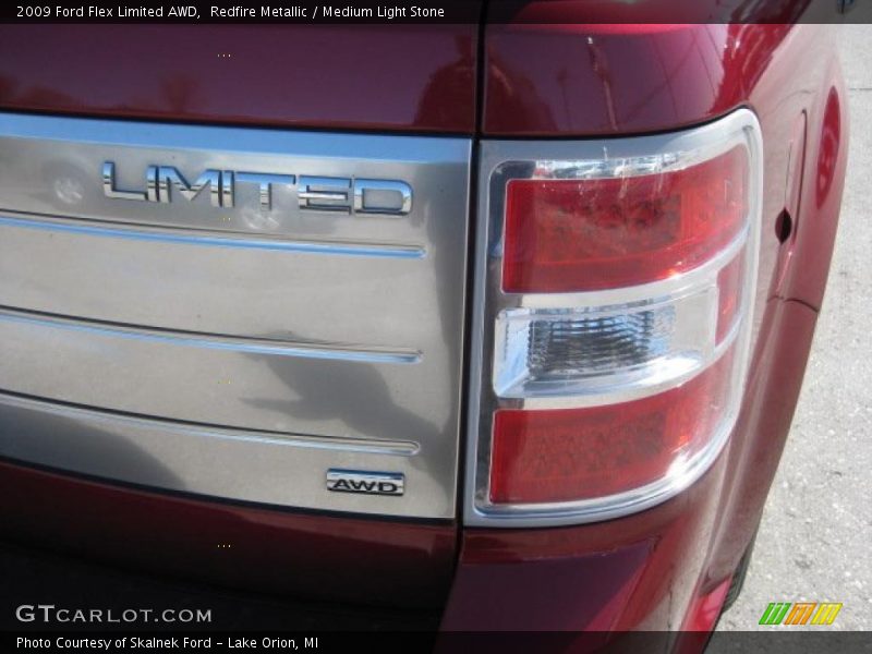 Redfire Metallic / Medium Light Stone 2009 Ford Flex Limited AWD