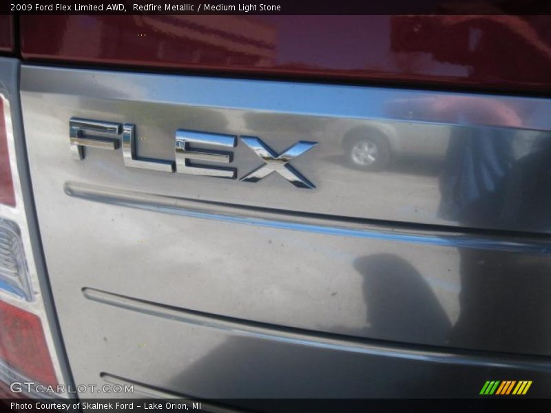 Redfire Metallic / Medium Light Stone 2009 Ford Flex Limited AWD