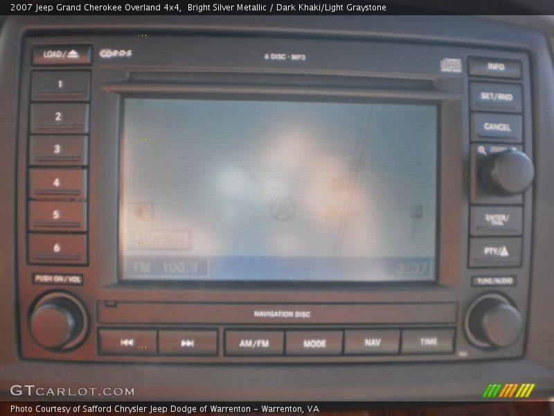 Bright Silver Metallic / Dark Khaki/Light Graystone 2007 Jeep Grand Cherokee Overland 4x4