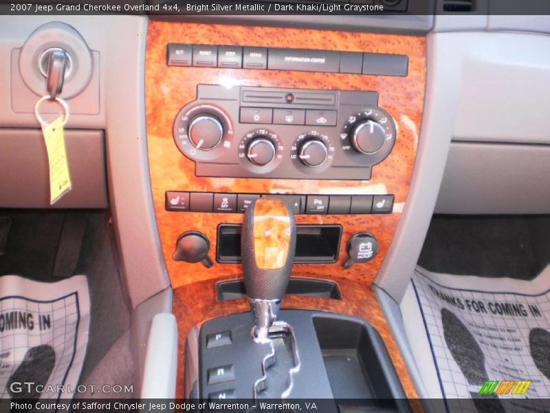 Bright Silver Metallic / Dark Khaki/Light Graystone 2007 Jeep Grand Cherokee Overland 4x4