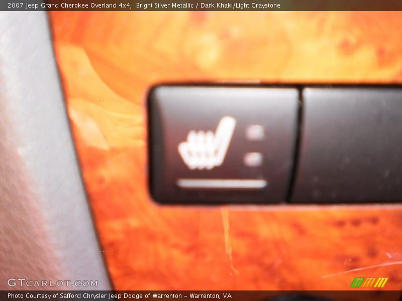 Bright Silver Metallic / Dark Khaki/Light Graystone 2007 Jeep Grand Cherokee Overland 4x4