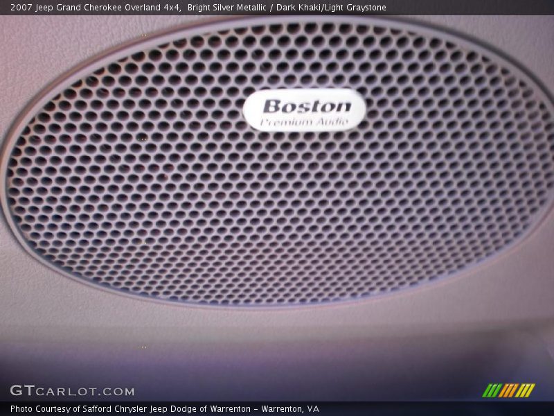 Bright Silver Metallic / Dark Khaki/Light Graystone 2007 Jeep Grand Cherokee Overland 4x4