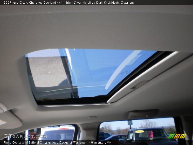 Bright Silver Metallic / Dark Khaki/Light Graystone 2007 Jeep Grand Cherokee Overland 4x4