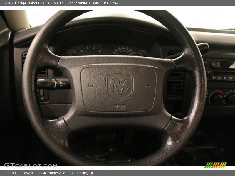 Bright White / Dark Slate Gray 2002 Dodge Dakota SXT Club Cab