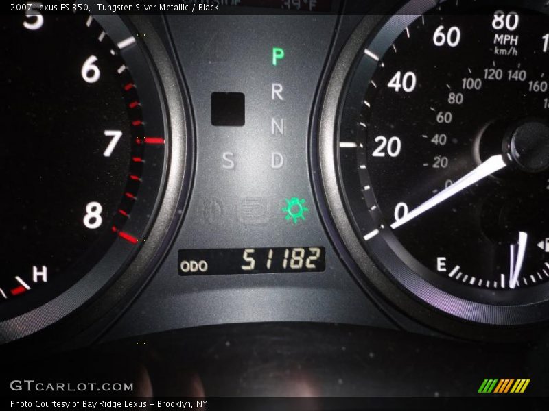 Tungsten Silver Metallic / Black 2007 Lexus ES 350