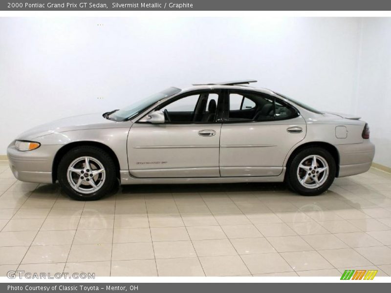 Silvermist Metallic / Graphite 2000 Pontiac Grand Prix GT Sedan
