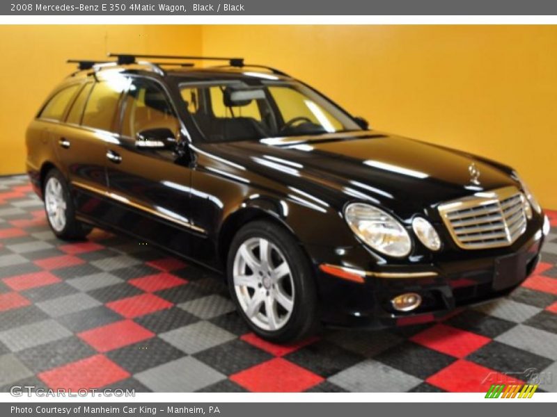Black / Black 2008 Mercedes-Benz E 350 4Matic Wagon