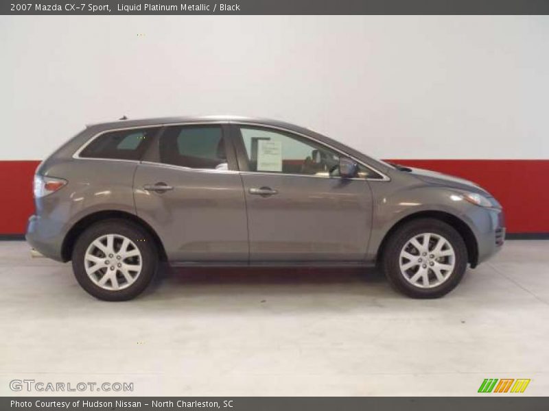 Liquid Platinum Metallic / Black 2007 Mazda CX-7 Sport