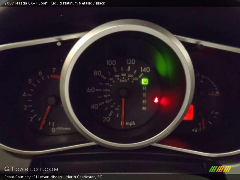 Liquid Platinum Metallic / Black 2007 Mazda CX-7 Sport