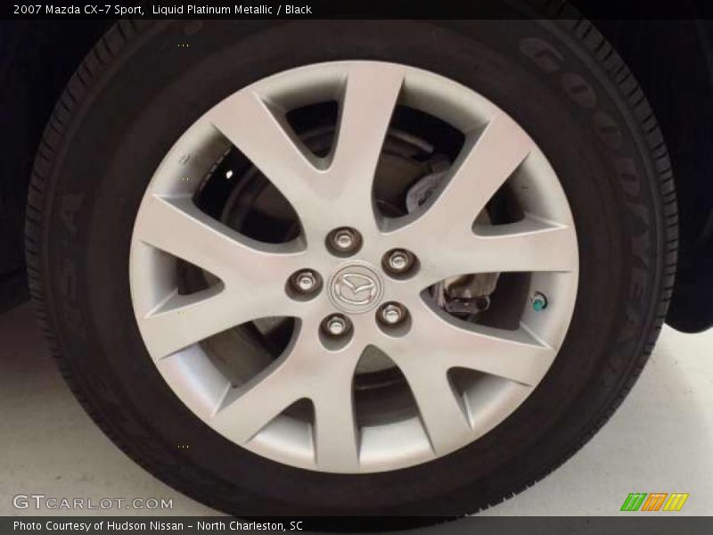 Liquid Platinum Metallic / Black 2007 Mazda CX-7 Sport