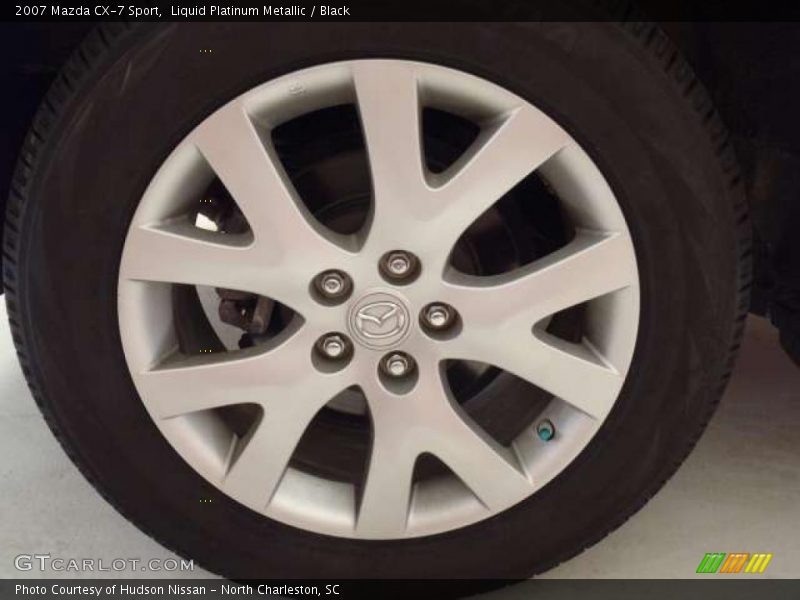 Liquid Platinum Metallic / Black 2007 Mazda CX-7 Sport