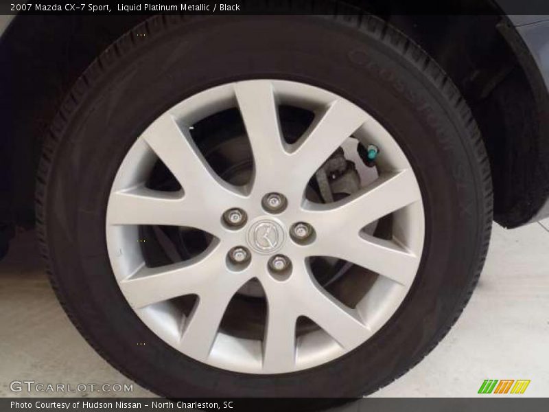 Liquid Platinum Metallic / Black 2007 Mazda CX-7 Sport
