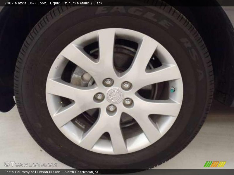 Liquid Platinum Metallic / Black 2007 Mazda CX-7 Sport