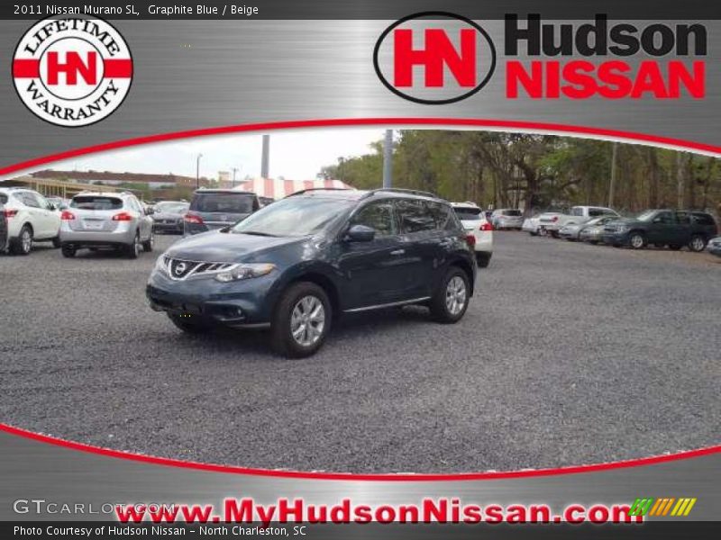 Graphite Blue / Beige 2011 Nissan Murano SL